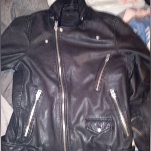 All saints leather motorcycle jacket